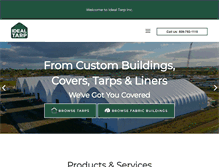 Tablet Screenshot of idealtarp.com